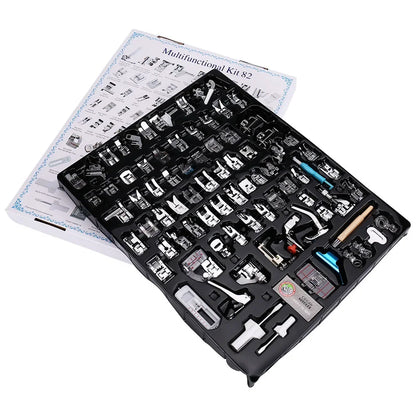 Kit de prensatelas para máquinas de coser Brother, Singer, Overlock y accesorios para costura.