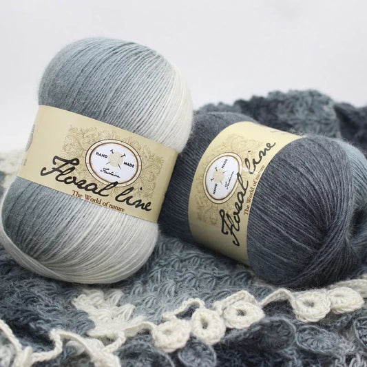 Hilo de lana fino de 100g/bola y 400m, teñido por secciones, efecto arcoíris, con degradado de color, para bufandas, ganchillo, chaquetas y otros productos de lana.