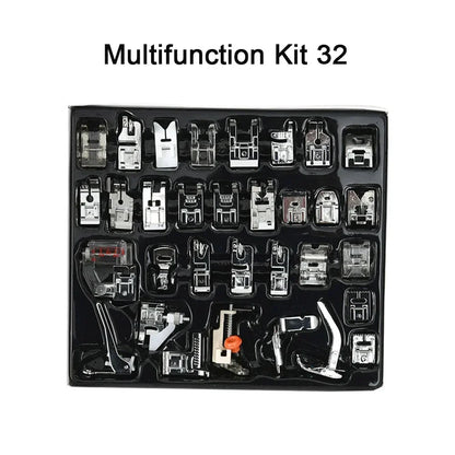Kit de prensatelas para máquinas de coser Brother, Singer, Overlock y accesorios para costura.